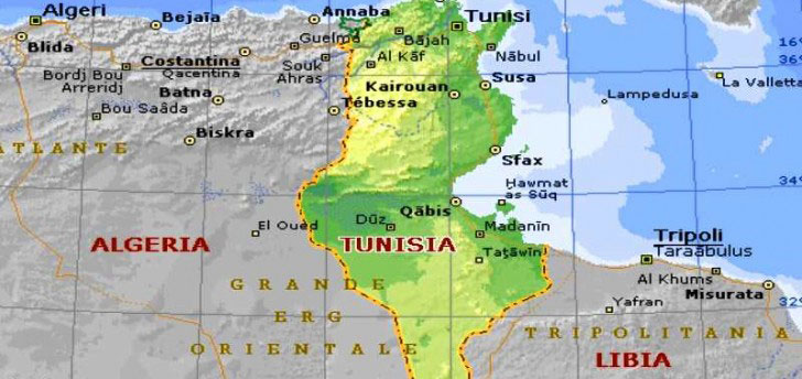 cartina Tunisia